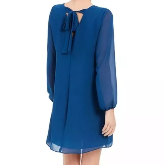 INC Bow-Back Blue Shift Dress Sz. XL- New without tags - Picture 3 of 5